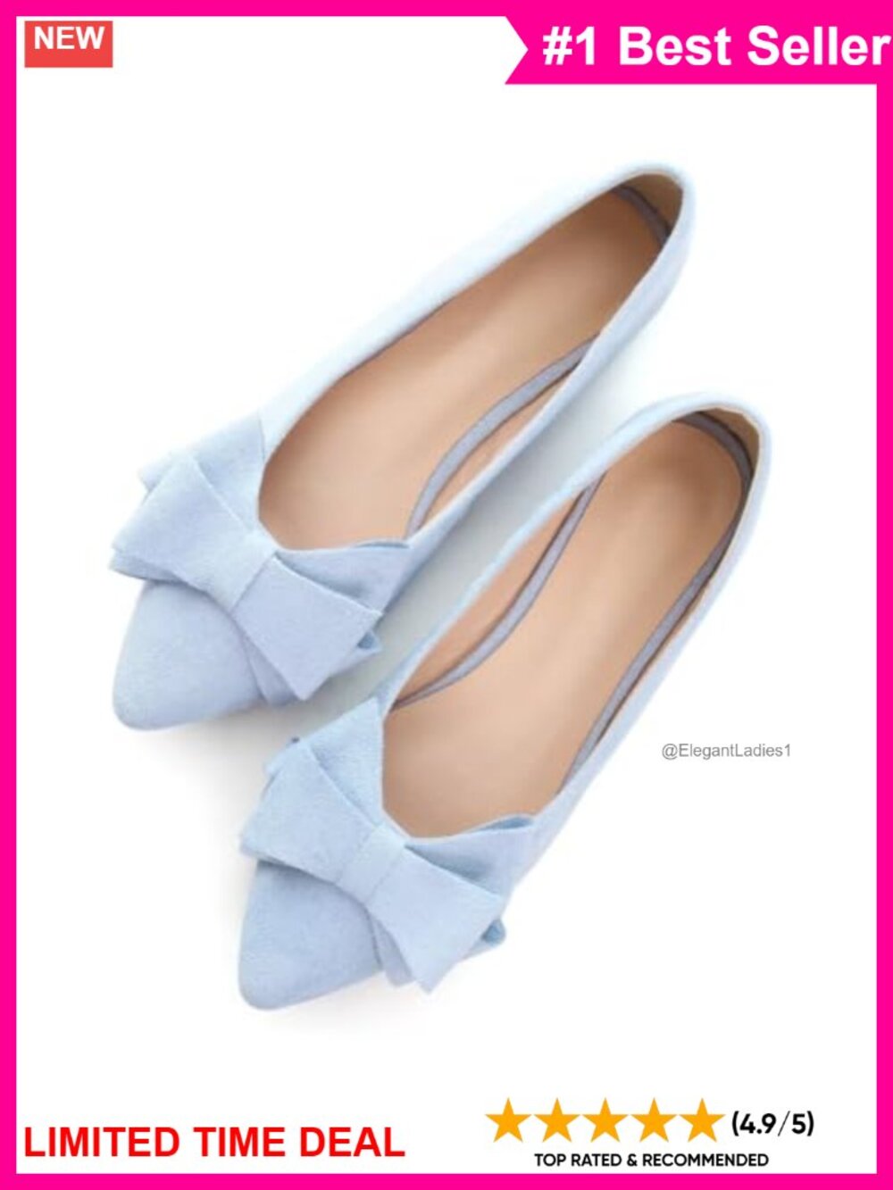 Suede Pointed Toe Bowknot Flats Comfort Dress Shoes